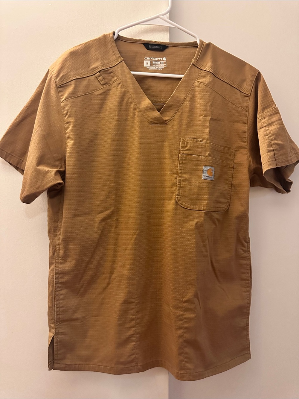 Carhartt Men’s Golden Tan Work V-Neck Medical Scrub M